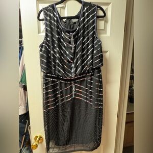 Adrianna Papall Black Sequin Dress